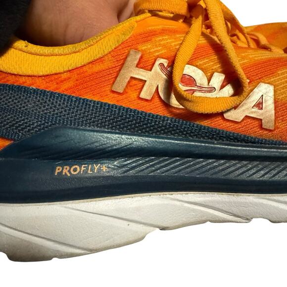 HOKA Mach Supersonic PROFLY+ Women 8 Orange Sneakers - Picture 7 of 9